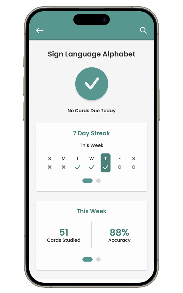 Screen for Deck Stats