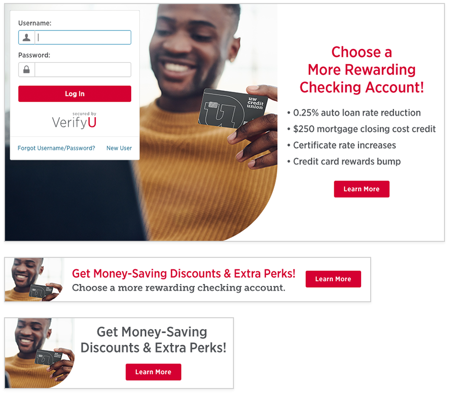 Three Web Branch Ad Examples